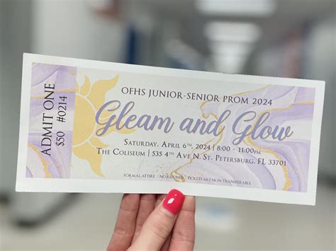 orrell prom tickets.